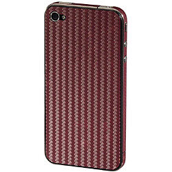 Hama Carbon Coque arrière pour iPhone 5 - Rouge