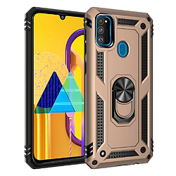 Samsung Galaxy M30s - Coque hybride or Coque armure hybride - Béquille intégrée - TPU - Support magnétique
