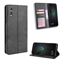 Etui Xiaomi Black Shark 2 - Noir Etui Portefeuille - Support intégré - Design rétro PU