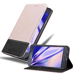 Cadorabo Coque Samsung Galaxy ALPHA - Rose Noir Coque smartphone - Style book - Compartiment cartes - Protection solide