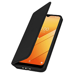 Avizar Étui folio portefeuille Wiko Y81 - Noir