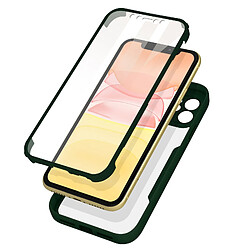 Avizar Coque iPhone 11 - Vert Coque intégrale iPhone 11 - Plexiglas arrière, polymère avant - Angles renforcés