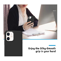 Acheter Htdmobiles Etui Silicone Gel pour iPhone 12 Mini + Verre Trempé - Noir