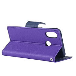 Avis Wewoo Housse Étui Violet pour Huawei P20 Lite, avec support et fentes FANCY DIARY de protection en cuir PU cartes porte-monnaie