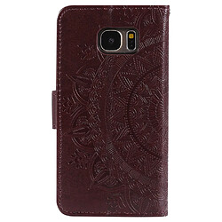Avis Étui Samsung Galaxy S7 fleur marron magnétique