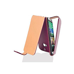 Cadorabo HTC ONE M8 Étui flip élégant - Couleur mauve orchidée - Protection intégrale