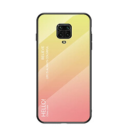 pour Xiaomi Redmi Note 9S Coque TPU - Dégradé jaune/rouge - Conception flexible et antichoc