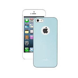 Moshi iPhone 5/5S/SE Bleu Coque iGlaze ultrafine - Design minimaliste - Garantie 10 ans