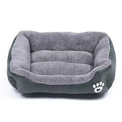 Wewoo Coussin Panier Teddy Dog - Vert foncé