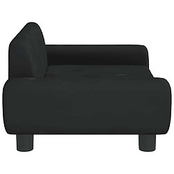 Acheter vidaXL Lit pour chien Velours Noir