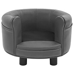 Avis vidaXL Canapé pour chien - Gris 48x48x32 cm