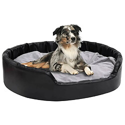 vidaXL Lit pour chien - Noir et gris