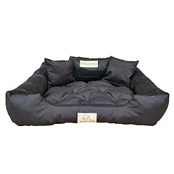Grand lit pour chien et chat Kingdog Taille M - Noir