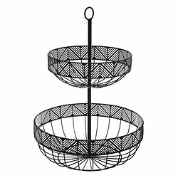 Corbeille à fruits métal noir