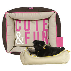 Les Animaux De La Fee Corbeille pour chien Cute - Rose