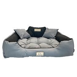 Lit AIO Kingdog - Gris foncé 115x95 cm