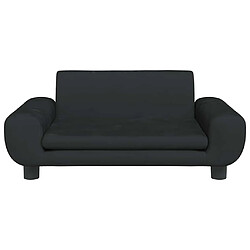 Avis vidaXL Lit pour chien Velours Noir
