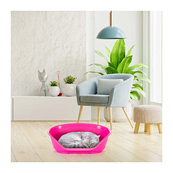Ferplast Corbeille Siesta Deluxe 2 Fuchsia - 49x36x17,5 cm