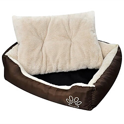 vidaXL - Taille XL - Marron et beige