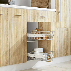 VidaXL Panier en Treillis 300 mm Argenté