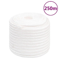 VIDAXL Corde de bateau - 16 mm - Blanc