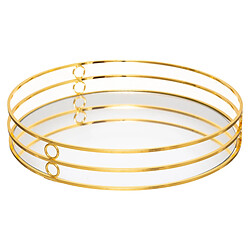 Acheter Atmosphera Plateau miroir rond - Or