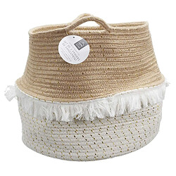 The Home Deco Factory Paniers à franges dorées