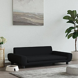 vidaXL Lit pour chien noir - 100x54x33 cm