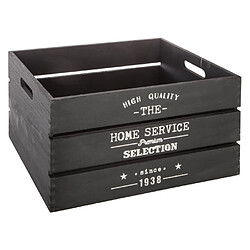 Atmosphera Cagettes de rangement lot de 6 - Noir