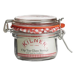 Kilner Bocal à conserves avec clip - Blanc