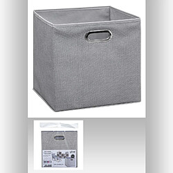 Atmosphera Boite de rangement pliable - 31 x 31 - Gris chiné