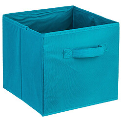 Atmosphera Boîte de rangement pour meuble avec poignée - Bleu lagon