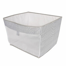 Paris Prix Panier de rangement pliable gris/naturel
