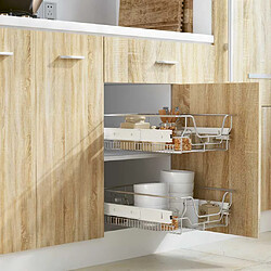 VidaXL Panier treillis métallique 2 pcs