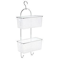Support de douche rectangulaire - Blanc