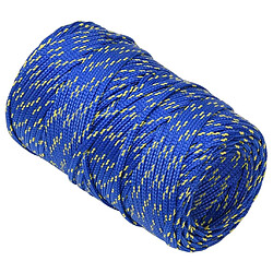 Avis vidaXL - Corde de bateau 2 mm x 500 m - Bleu