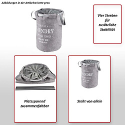Avis Mendler Bac à linge avec couvercle - Gris