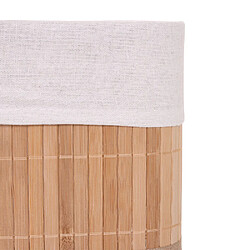 Avis Decoshop26 Panier de rangement bambou - Naturel