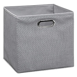 Atmosphera Boite de rangement pliable - 31 x 31 - Gris chiné