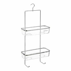 Support de douche 2 niveaux - Argent