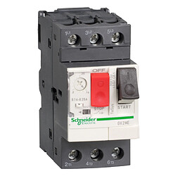 Schneider Electric GV2ME02 Disjoncteur moteur magnétothermique - TeSys GV2 - IP20 - 2 pôles - Courbe C - Pouvoir de coupure 100 kA - Tension 220/240 V