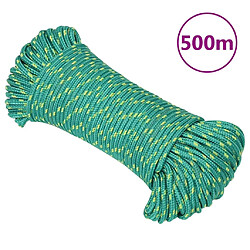 vidaXL Corde de bateau - Vert 3 mm 500 m