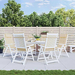 vidaXL Coussins de Chaise Haut 6 pcs Beige