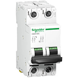 Schneider electric C60H-DC Disjoncteur magnétothermique DC - 2 pôles - courbe D - IP20 - pouvoir de coupure 20 kA - tension nominale 500 V - pack 1 pièce