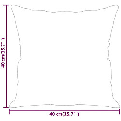 vidaXL Microfibre Crème pas cher