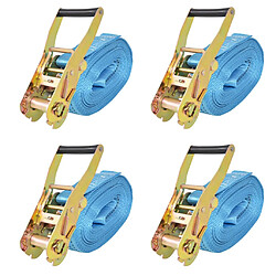 Vidaxl Sangle d’arrimage à cliquet 4 pcs 4 tonnes
