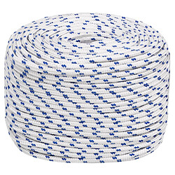 vidaXL Corde de bateau Blanc