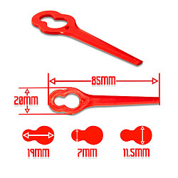 Acheter Elem Garden Lot de 20 lames pour coupe bordures