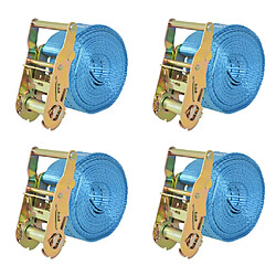 vidaXL Sangle d’arrimage 4 pcs 2 tonnes 6 m x 38 mm