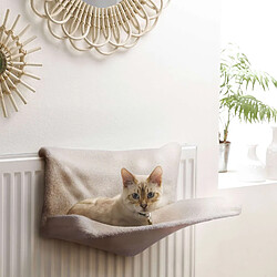 Toilinux Hamac de radiateur bouclette Olympe pour chat - Ecru